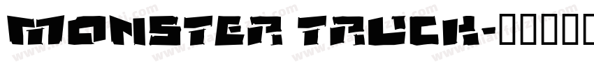 MONSTER TRUCK字体转换